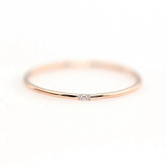 RoseGold Color 106 ZHOUYANG кольца для женщин с микро-вставками из кубического циркония тонкое кольцо на палец модное Ювелирное кольцо KCR101 - Цвет основного камня: RoseGold Color 106