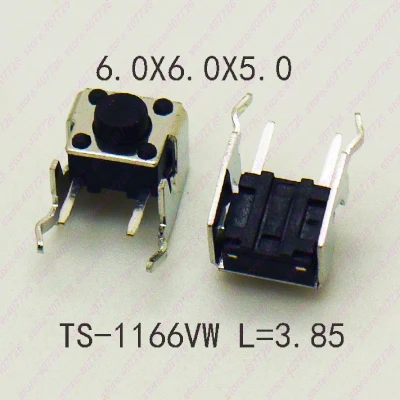 20 шт 6X6 H = 4,3/4,5/5/5,5/6,5/7 мм серии Кнопочный микропереключатель 90 градусов по горизонтали Тип моментальный тактовый переключатель с подставкой
