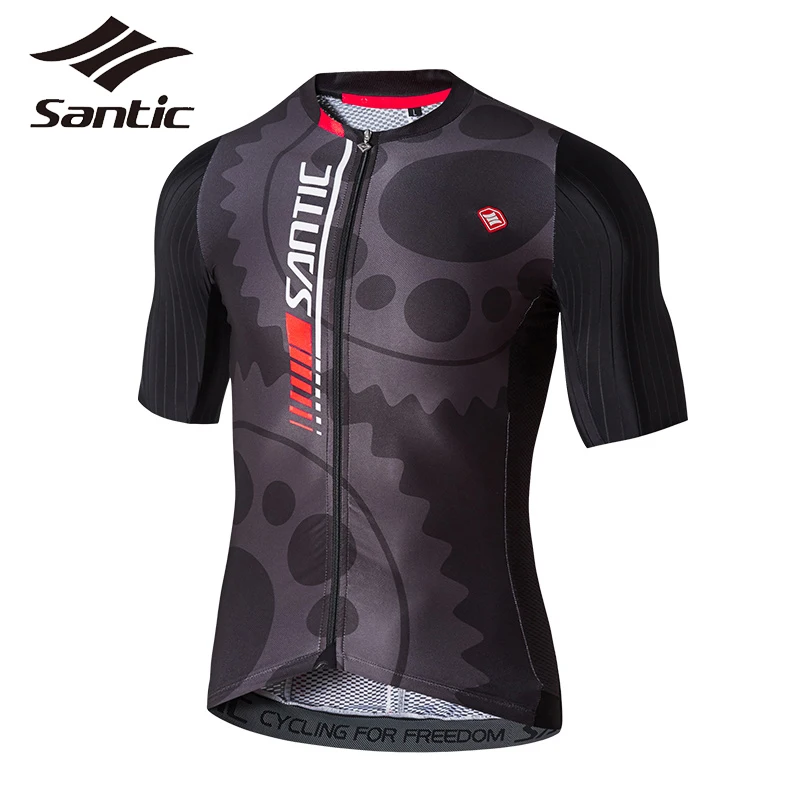 

Santic Summer Men Cycling Shirt Short Sleeve Bike Jerseys Cycling Bicycle Jersey Mountain Bike Jerseys Clothes Downhill Tops