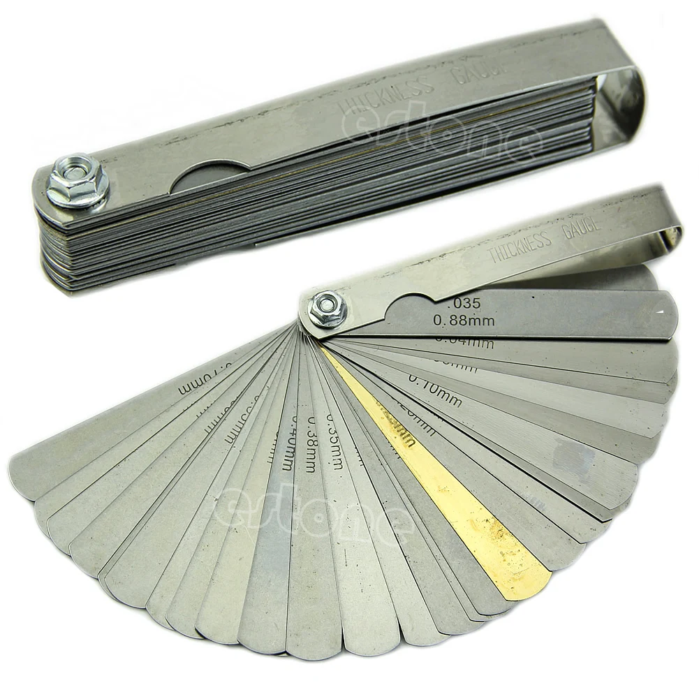 

32 Blade Imp/Mertic + Brass Blade Feeler Gauge Tune Up Thickness Set