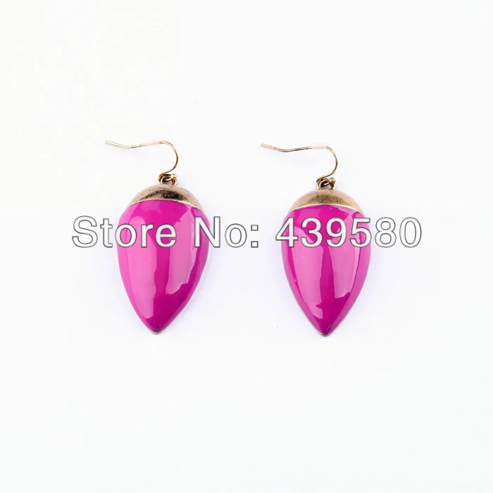

Latest Women Imitated Jewelry For Qingdao Factory Retail Fashion Jujube Jewelry Earrings