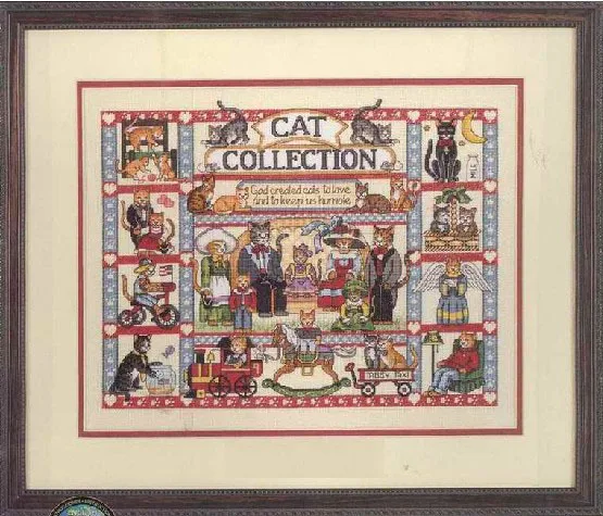 cs-2497 Cross Stitch Kit Cat Collection Cats Kitten Kitties Kitty dim 35008