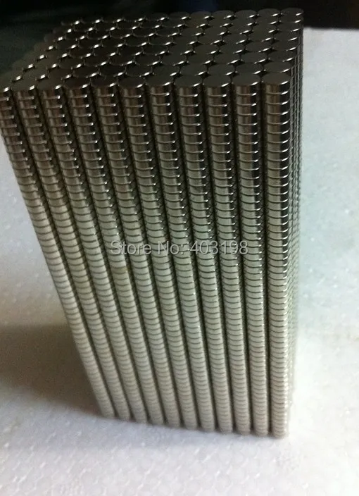 

500PCS Neodymium N35 Dia 2mm X 1mm Strong Magnets Tiny Disc Nd-Fe-B Rare Earth For Crafts Models Fridge Sticking Free Shipping