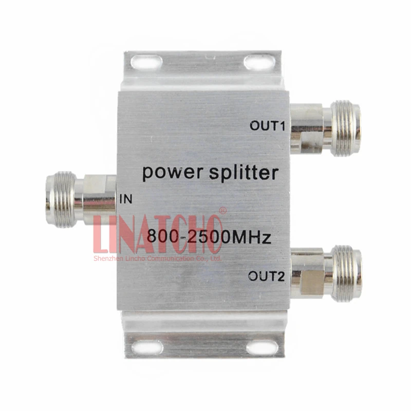 Free shipping 2 Way Micro strip Power Splitter 800 2500MHz Signal Booster Repeater Divider 2