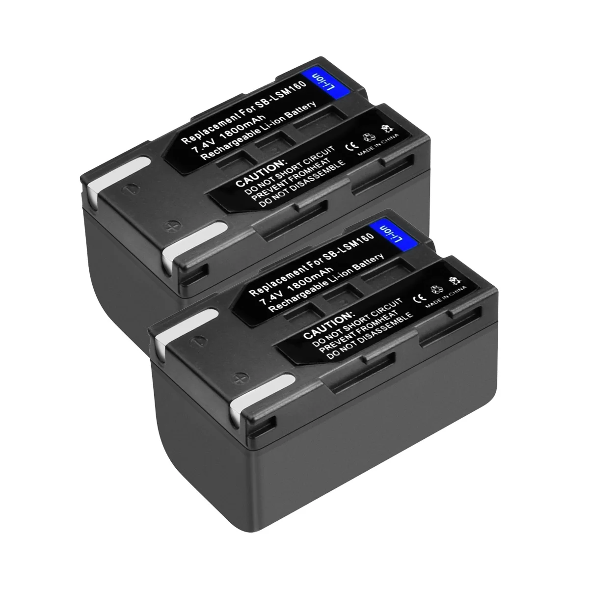 2Packs 7.4V 1800mAh SB LSM160 SB LSM160 SBLSM160 Camera