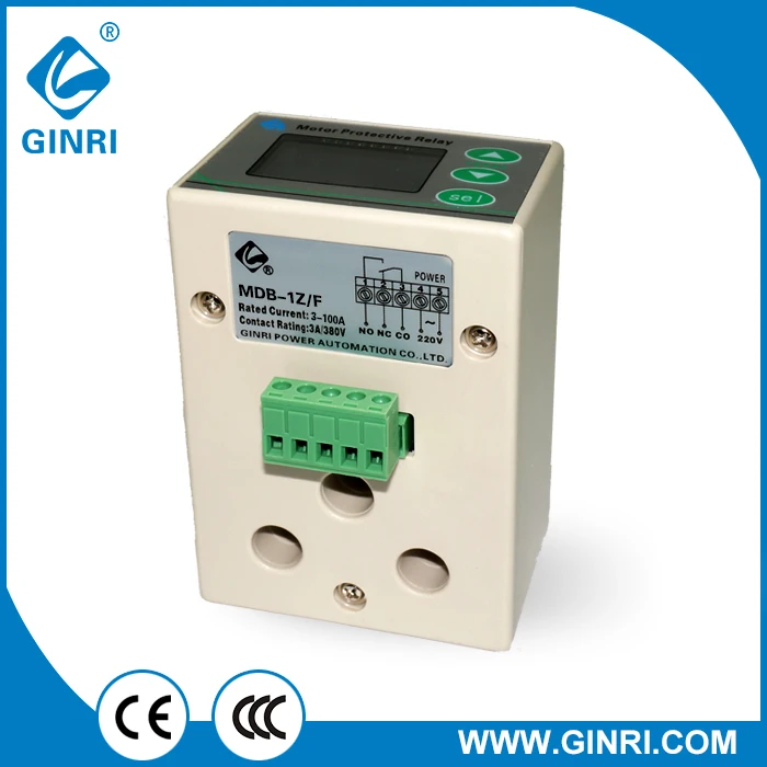 

MDB-1Z/F 1-30A Motor Protective Relay with overcurrent and phase loss protection