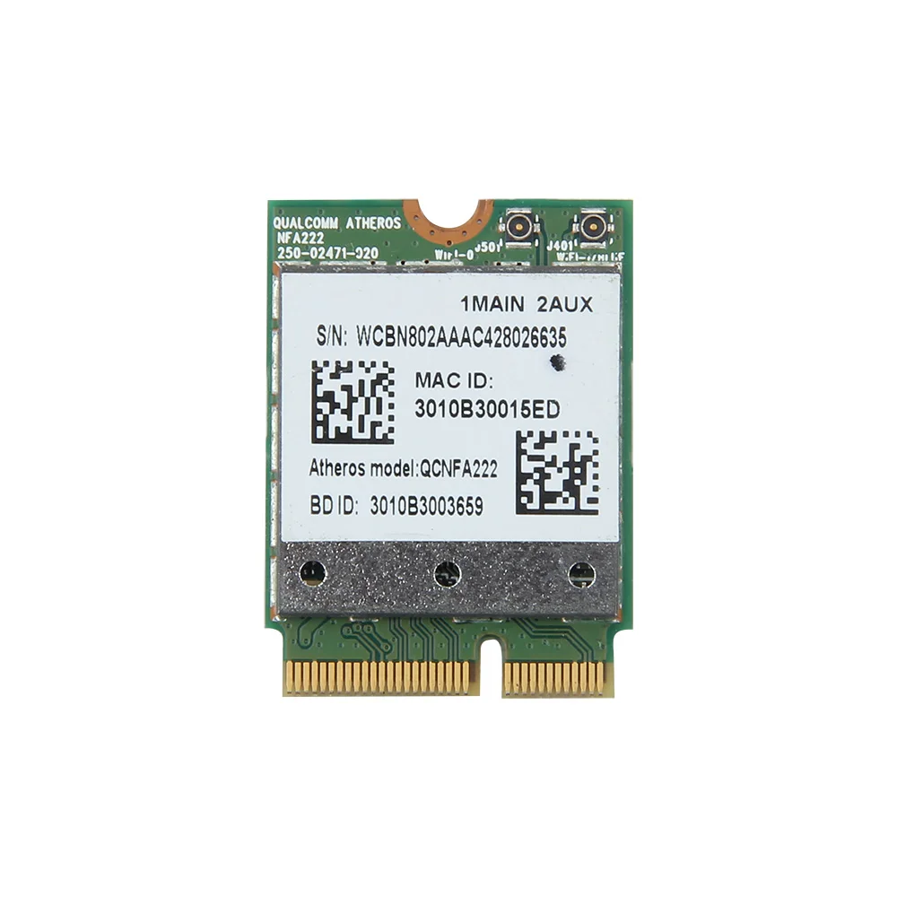 Wireless Dual Band 300Mbps 2.4GHz/5GHz 802.11a/b/g/n Wifi + Bluetooth BT 4.0 NGFF Wlan Card with Atheros QCNFA222 AR5BWB222 image 3