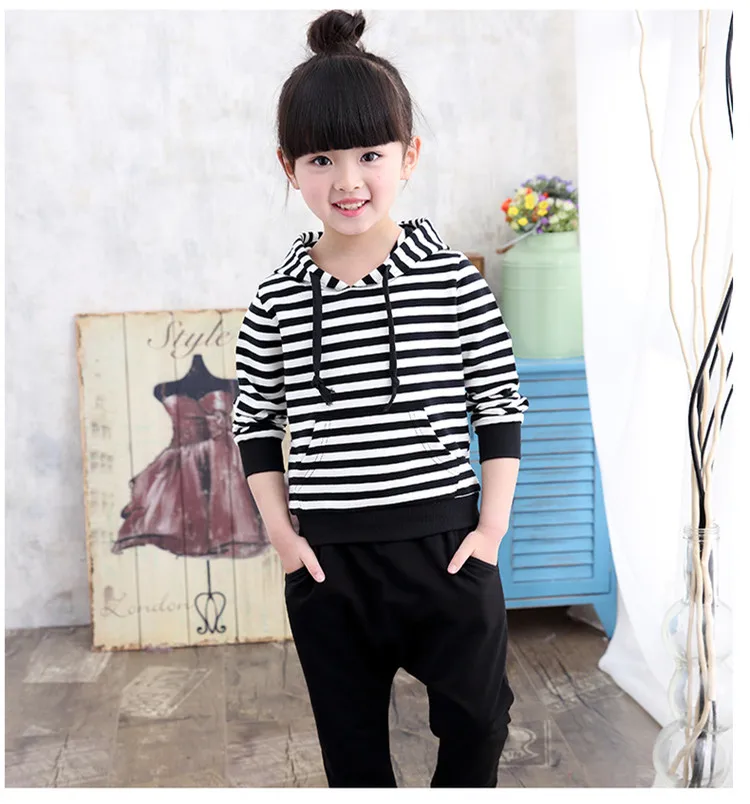 

Promotion! Teenage Girls' Clothing Set Autumn New 2016 Kids Girls Clothes Sports Suit Long Sleeve Top & Pants