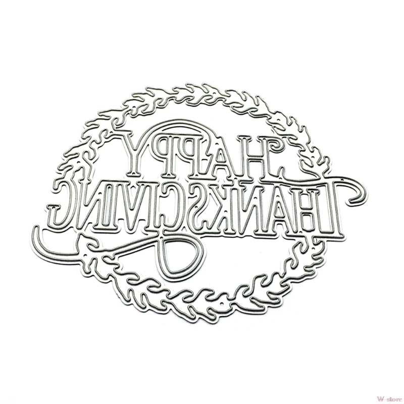 

Happy Thanksgiving Metal Steel Cutting Dies Stencils Embossing DIY Scrapbooking W-store Sep18_A