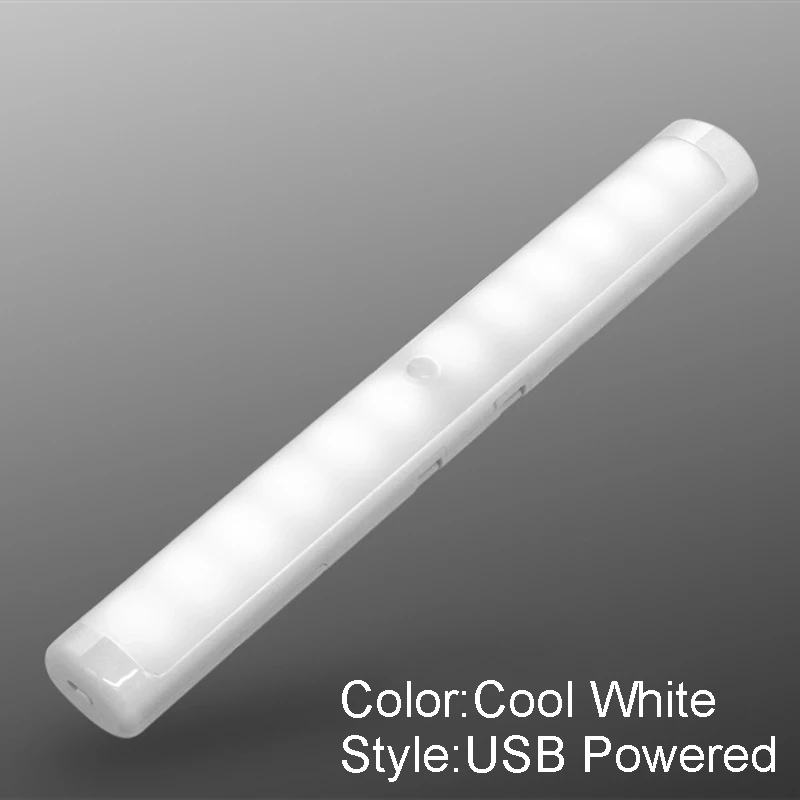 

LED Light Human Body Sensor Induction Hook Closet Cabinet Corridor Home Bedroom LO88