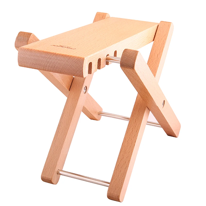 HOT-Flanger Classical Folding Guitar Footrest Solid Wood Guitar Pedal FA-80W