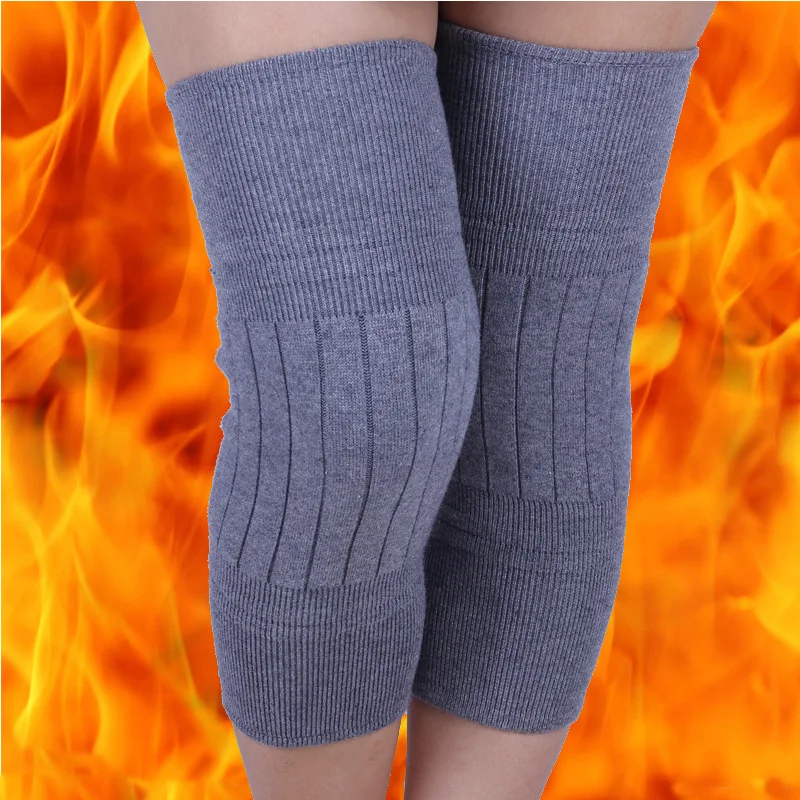 

Men's kneecap knitted, thickened, soft wool leggings, warmer and more elastic, cashmere kneecap.