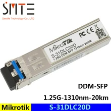 Mikrotik S-31DLC20D 1.25G-1310nm-20km-DDM-SFP волоконно-оптический трансивер