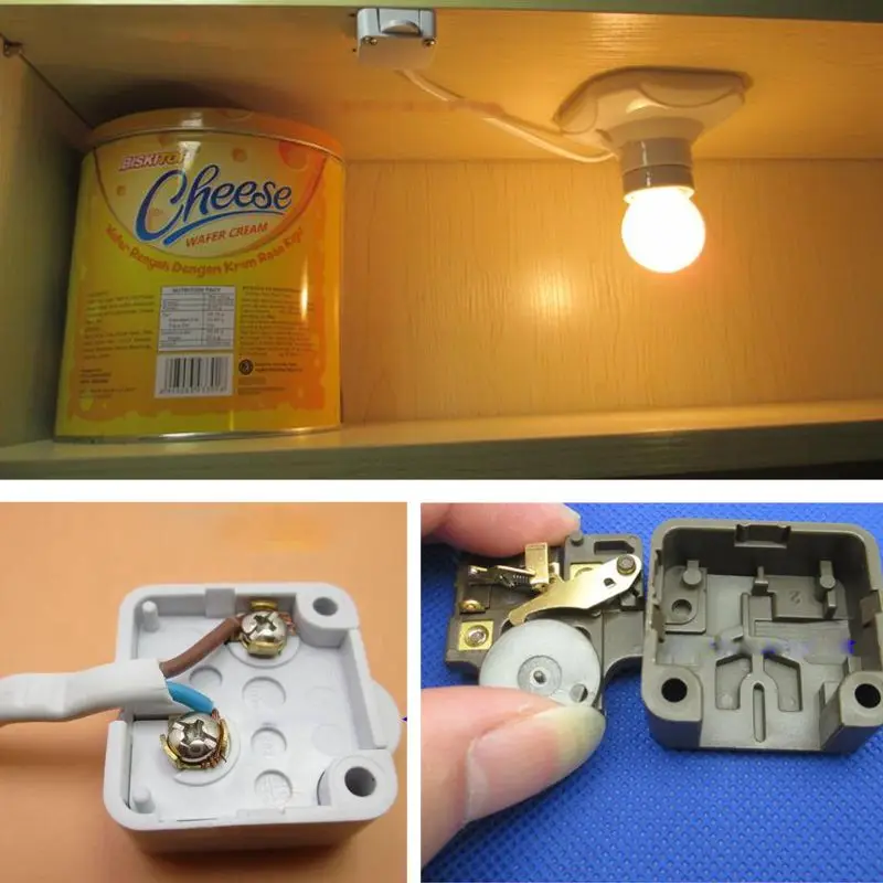 

202A Self-resetting Normally Close Switch Wardrobe Cupboard Light Sliding Switch