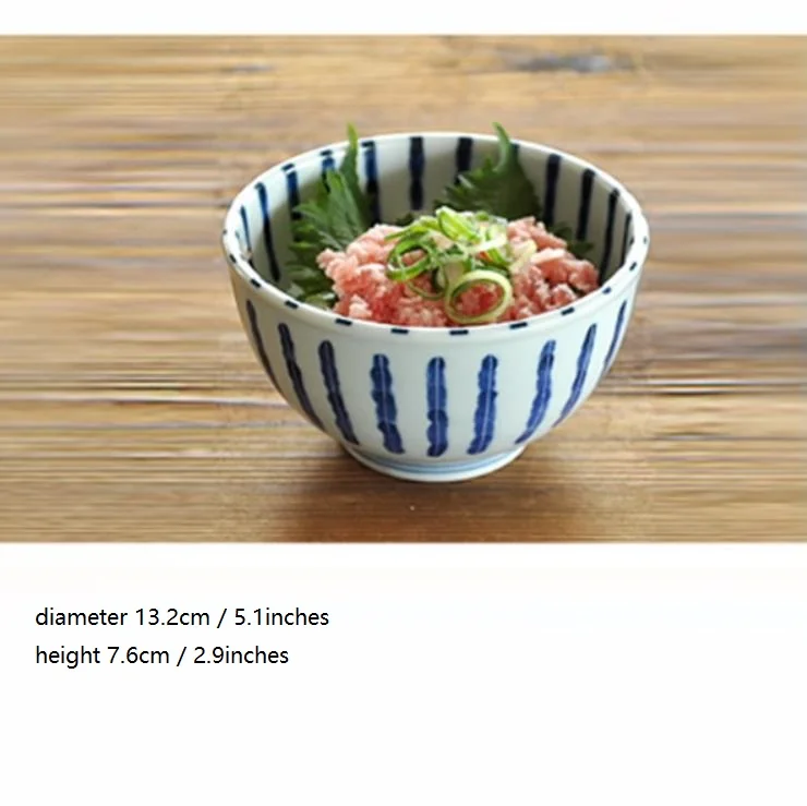 13.2cm Bowl 1 шт. ручная роспись керамическое блюдо для фруктов тарелка миска под глазурью креативный Сделано в Японии высокое качество - Цвет: 13.2cm Bowl