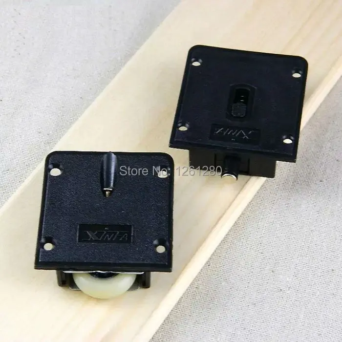 Free Shipping 4 Pieces Furniture Caster Sliding Door Wheel Closet Door Cabinet Door Pulley Wheel Nylon Wheel Household Hardware