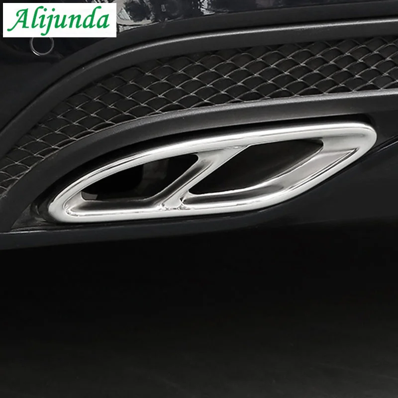 2 шт. Автомобильная задняя крышка выхлопной трубы отделка рамы для Mercedes Benz E Class W213