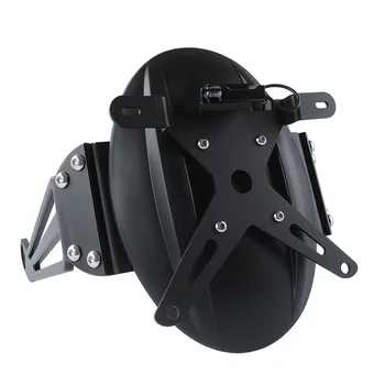 

Motorcycle Black Rear Mudguard Mud Fender with License Plate Light Bracket Rack Holder Support for KTM Duke 390 RC 200 RC200