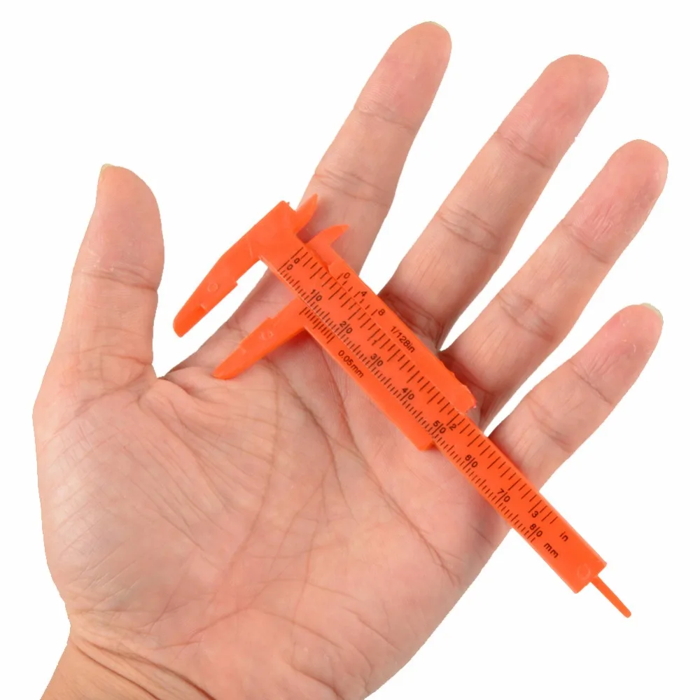 1/2/3pcs Plastic Measuring Tools Mini Vernier Calipers 1 mm/Ruler Micrometer Gauge 80mm 150mm Length Vernier Calipers