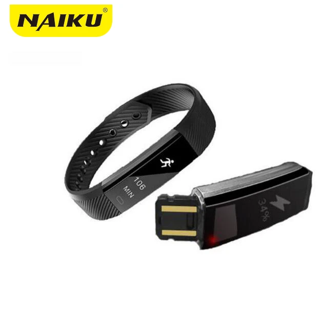 NAIKU ID115 Smart Bracelet Fitness Tracker Step Counter Activity Monitor Band Alarm Clock Vibration Wristband IOS Android phone