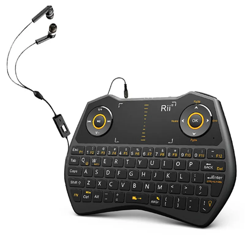 Hot ! Original RII Mini i28 Keyboard 2.4GHz Wireless Backlit Keyboard With Air Mouse Touchpad For PC Tablet HTPC Android TV Box1