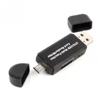 sd tf כרטיס מיקרו- USB Device כרטיס חפצים כתיבה קריאה OTG ל- USB 2.0 מתאם SD TF Card Reader עבור Tablet PC טלפון (5)