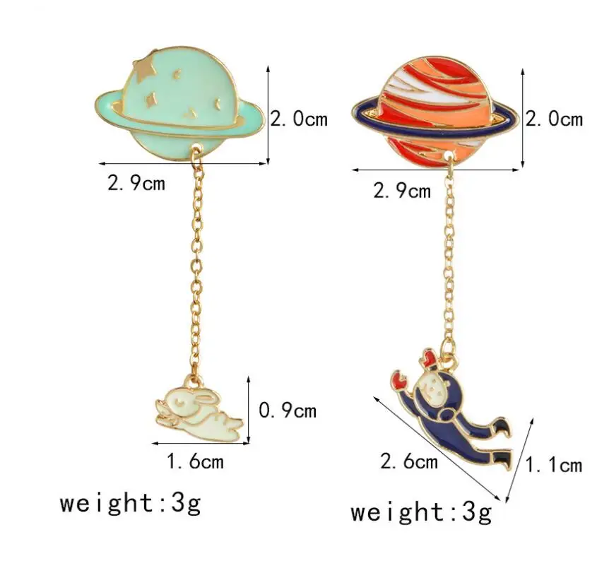 Fashion  satellite  pins and brooches for women Big broches jewelry fashion enamel  pin badge