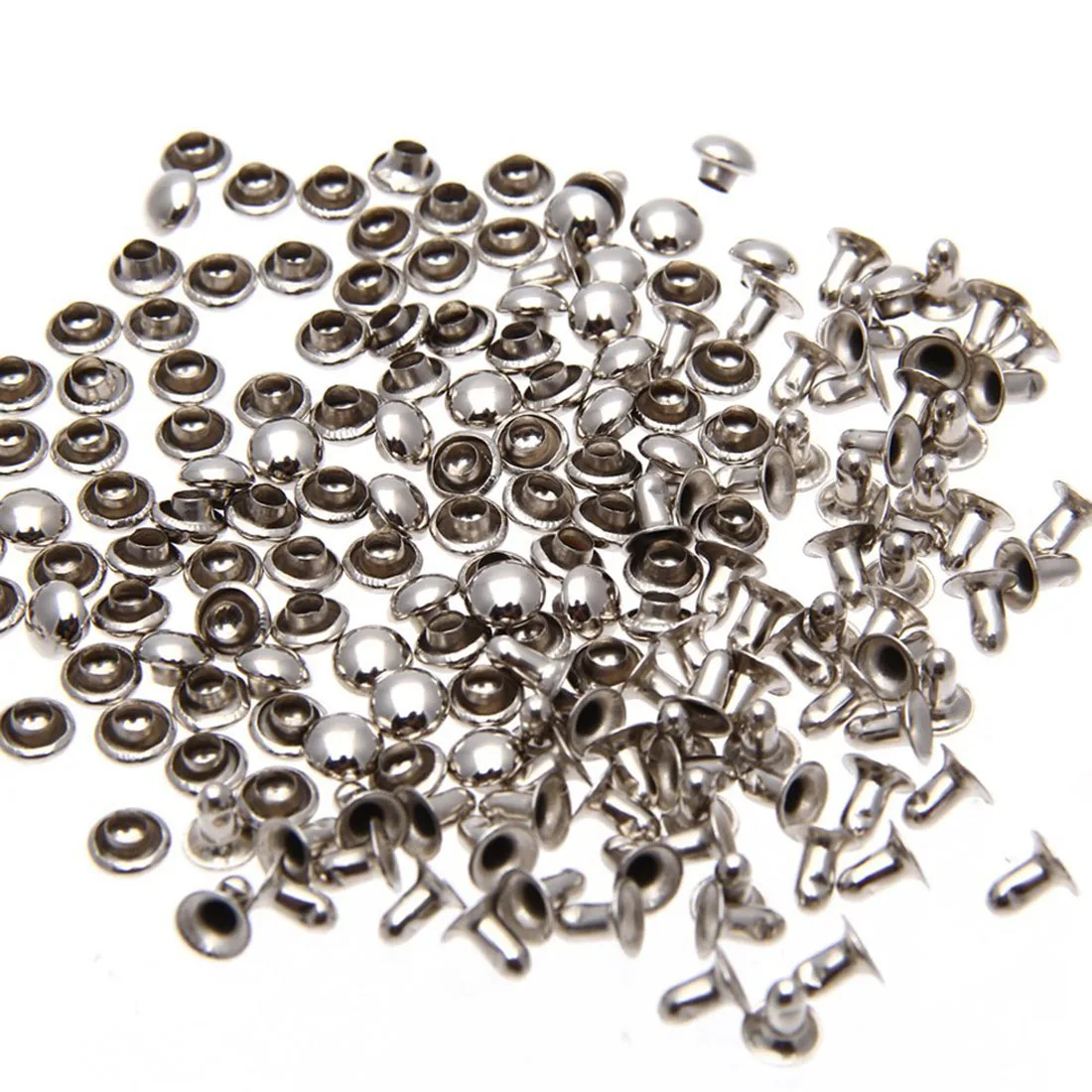 50pcs Punk Spikes Studs Round Flat Rapid Mushroom Decorative Rivets DIY