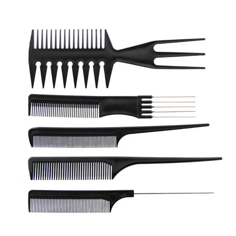 10pcs Professional Hair Combs Kits Salon Barber Comb Brushes Anti ...