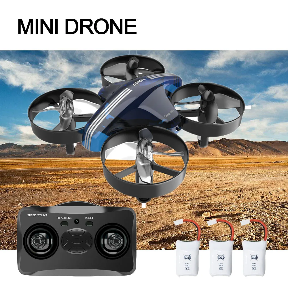 

Mini Drone 2.4G Quadcopter 4CH 6-Axis Helicopter Altitude Hold Dron RC Speed Aircraft Model Headless Mode Toy for Kids Adults