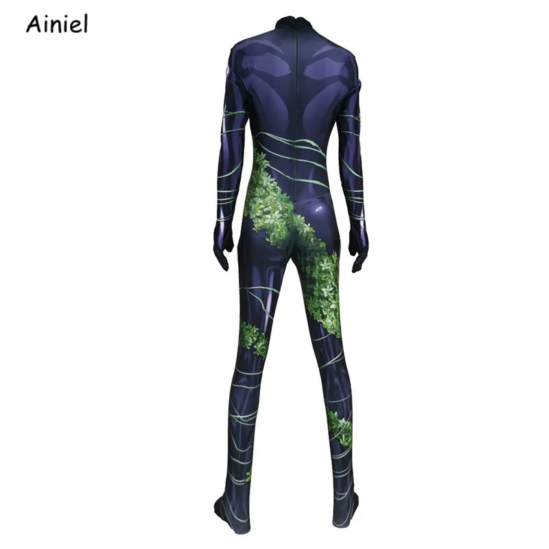 Костюм Бэтмена Ядовитый плющ костюмы для косплея Pamela Lillian Isley Zentai боди костюм