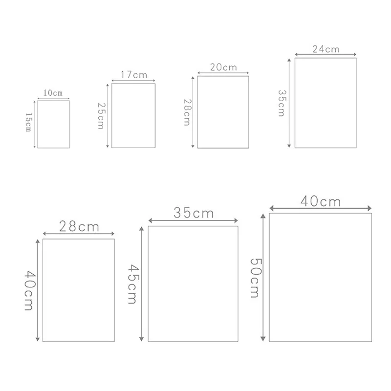 10 قطعة ماتي البلاستيك الشفاف حقيبة التخزين السفر أكياس البريدي قفل صمام الشريحة ختم حقيبة تعبئة أكياس LBShipping