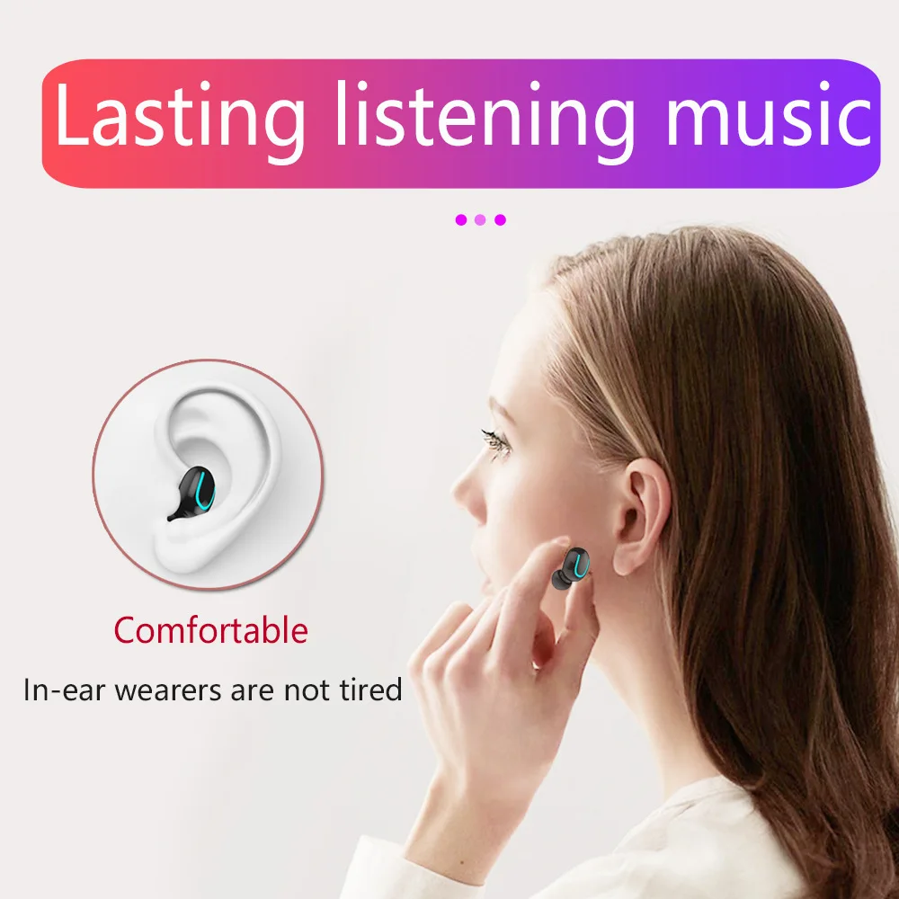 Truly Wireless Bluetooth 5 0 Headphone Q32 TWS Sports Waterproof Earphone With Mic Handsfree Mini Headset For iphone samsung