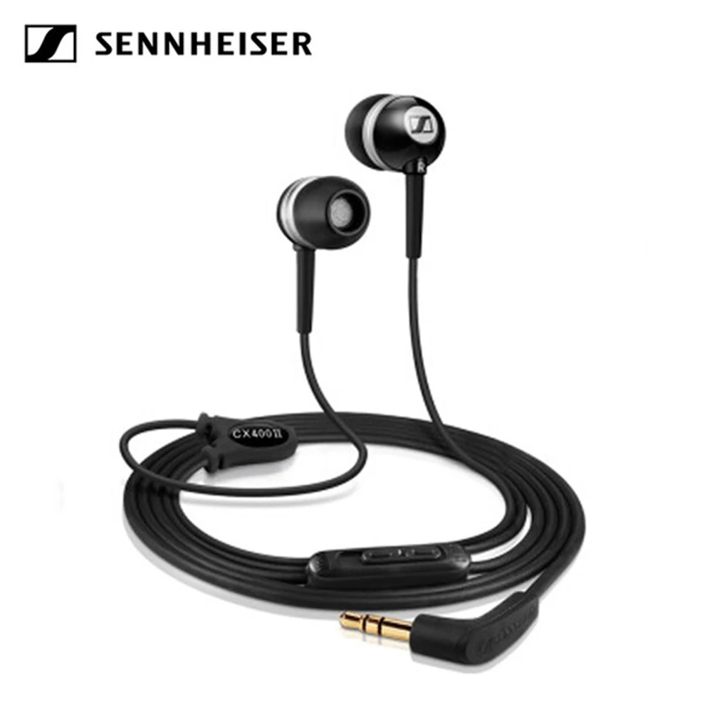 Проводные наушники Sennheiser CX 400-II 3,5 мм, прецизионные басовые Канальные наушники, музыкальные наушники с шумоподавлением, без спутывания