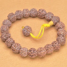 Тибетский KingKong Bodhi браслет 16 мм бусины Круглый рудракша семена Бодхи Будда молитва Япония мала ювелирные изделия аксессуары JoursNeige