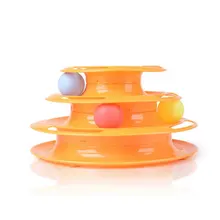 Nova Venda Anti Derrapante Projeto Original da Inteligência Brinquedos Do Gato Do Cão Três Torre De Faixas de Diversões Turntable Bola Produtos Para Animais de Estimação