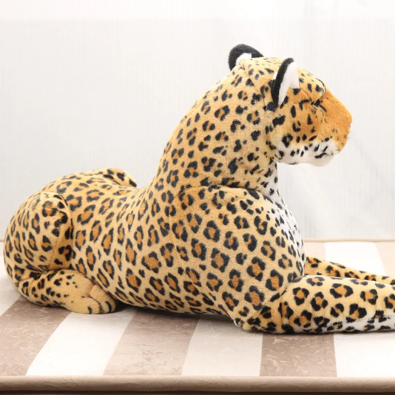 90 см большая пантера плюшевые игрушки мягкий большой лежа Лев мягкие животные куклы для мальчиков Подарки настоящая жизнь плюшевые леопардовые куклы