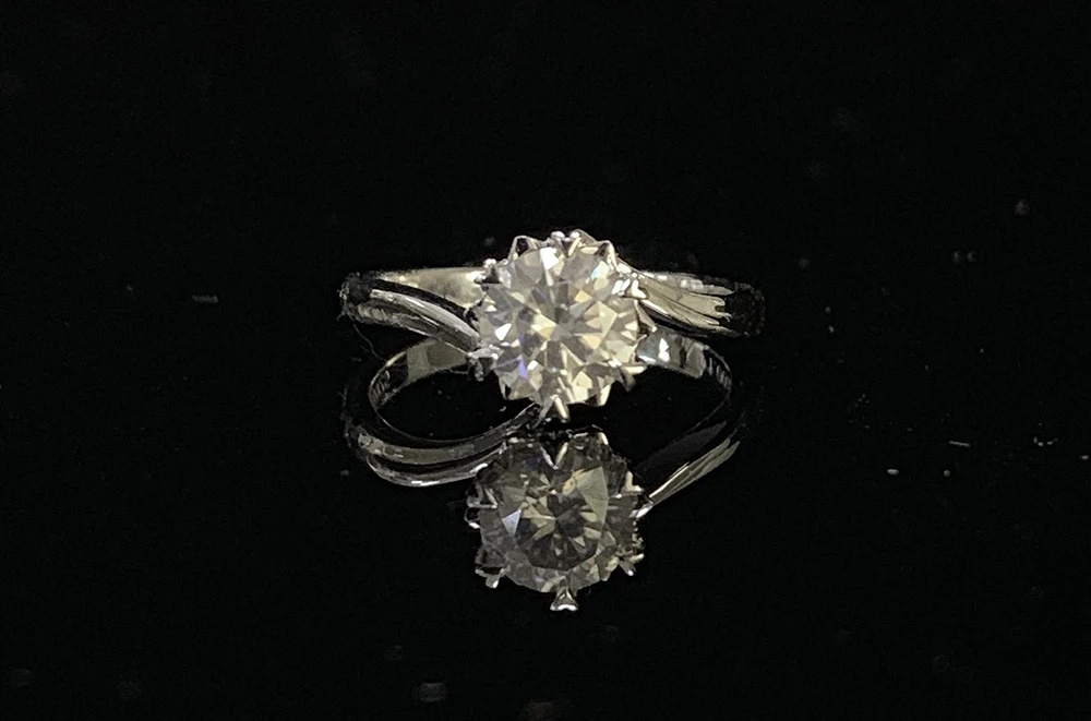 Классический Стерлинговое Серебро 925 1ct 2ct 3ct круглый блестящий разрезанный Муассанит кольцо бриллиантовое Ювелирное кольцо обручальное кольцо на головщину