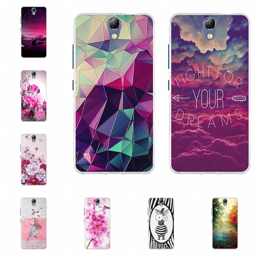 Soft TPU Cover For Lenovo Vibe S1 Lite Case Silicone Thin Phone 3D Relief Print Pattern | Мобильные телефоны и аксессуары