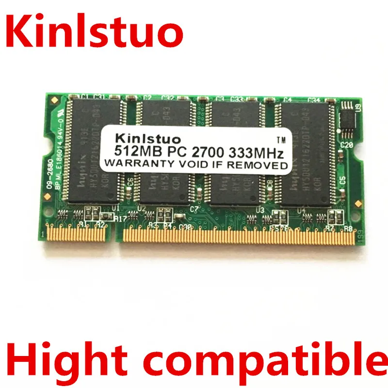 Kinlstuo ddr1 1 Гб 2 Гб PC2700 DDR333 200PIN SODIMM ноутбук память 1 г 200-pin SO-DIMM ram DDR лэптоп ноутбук память