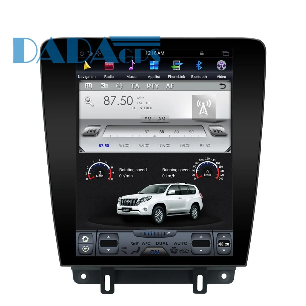 Автомагнитола Tesla style Android 7 1 DVD плеер GPS навигация стерео для Ford Mustang 2010 2011 2012 2013 2014