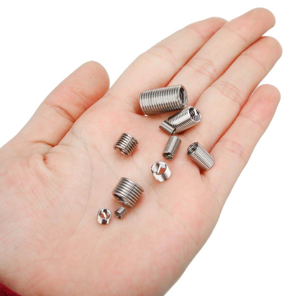 150pcs M3 M4 M5 M6 M8 Thread Insert Kit Bushing Screws Sleeve Stainless Steel Rivet Nut Tool Set