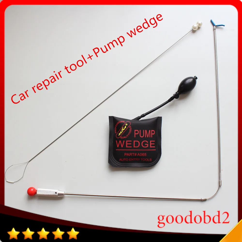 

2Pcs/set PDR Hooks Auto Quick Tool with klom pump wedge Car Hook Tool suit For Car 4S Shop / Car repair Shop / DIY Repair man