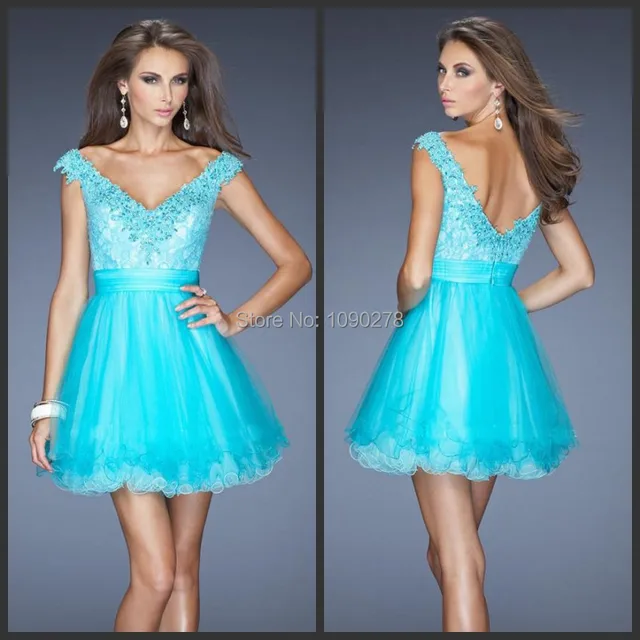 aquamarine cocktail dress