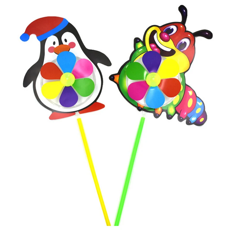 

Cute Cartoon Animal Windmill Wind Spinner Pinwheel Home Garden Yard Decor Kids Toys