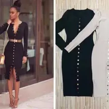 Новое женское Платье бежевое черное с длинным рукавом зимнее Бандажное платье HL праздничное платье дропшиппинг платье+ костюм