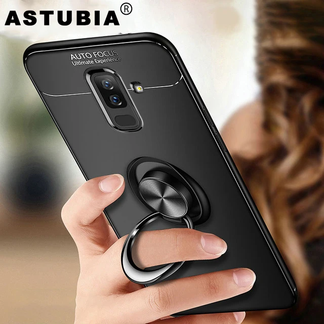 

ASTUBIA Case For Samsung Galaxy A7 2018 Case Ring Magnetic Cover For Samsung S9 S9Plus Case For Galaxy Note 9 Note 8 Cover Coque