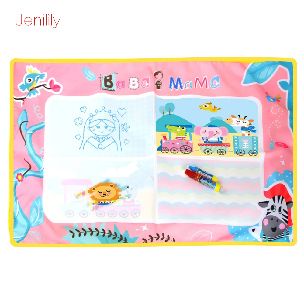 Reusable Magic Water Drawing Doodle Mat Coloring with Magic Pen Drawing Board Toys for Kids Painting Education Toys 58*78CM