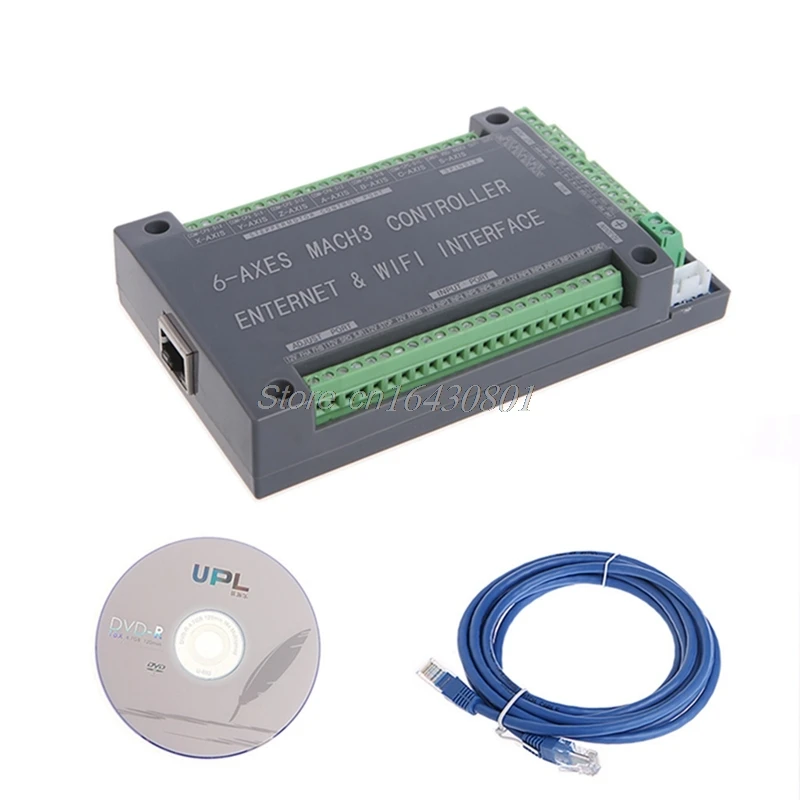 

For MACH3 Ethernet Interface NVUM 6Axis CNC Controller 200KHz Board Card For Stepper Motor G08 Whosale&DropShip