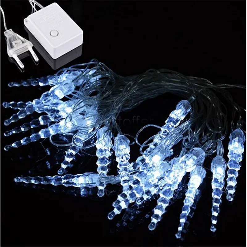 4M LED Icicle String Lights Christmas Fairy Lights New Year Xmas Home For Wedding/Party/Curtain/Garden Decoration 4M LED Icicle String Lights Christmas Fairy Lights New Year Xmas Home For Wedding/Party/Curtain/Garden Decoration